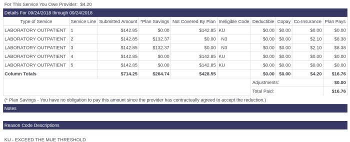 insurance billing craziness
